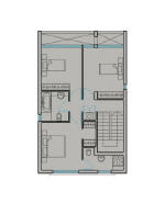 First Floor plan of Villa 6 situated near Larnaca - Click to go back.