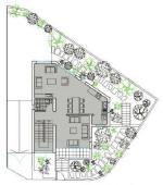 Villa  number 7 - Ground Floor plan - note big garden - Click to go back.
