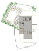 Basement plan of Villa 4 - note the indoor parking 