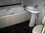 Here is the bathroom of the two bedroom maisonettes.