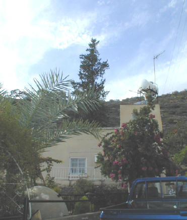 The view as you drive up to the house. There is road parking, but the gates open to allow you to park a couple of cars within the courtyard if you wish.