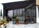 Pergola viewed from balcony